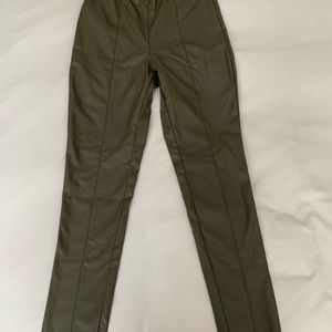 New faux leather pants